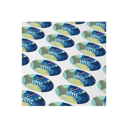 Vinyl Sticker Ovale 20x10mm