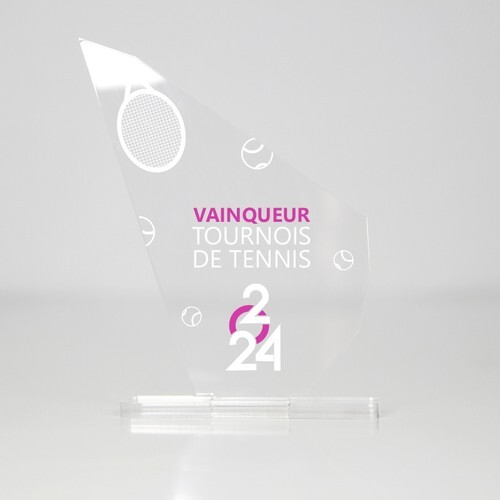 Trophée en plexiglas PICS - France 5 mm