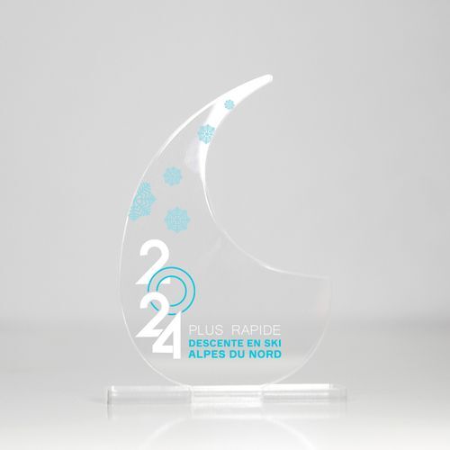 Trophée en plexiglas VIRGULE - France