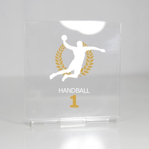 Trophée en plexiglas CARRE - France 5 mm