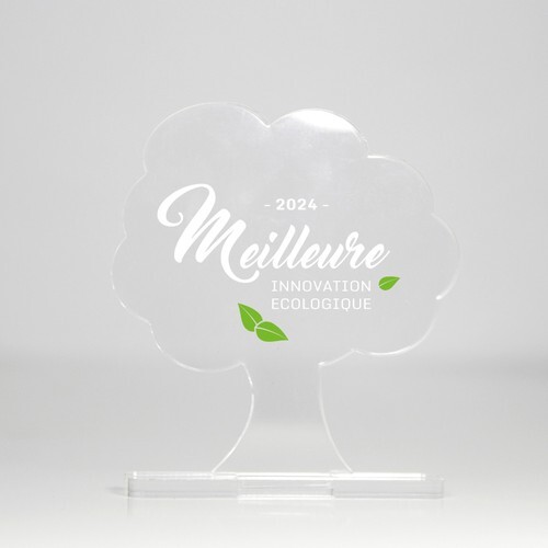 Trophée en plexiglas ARBRE - France 3 mm