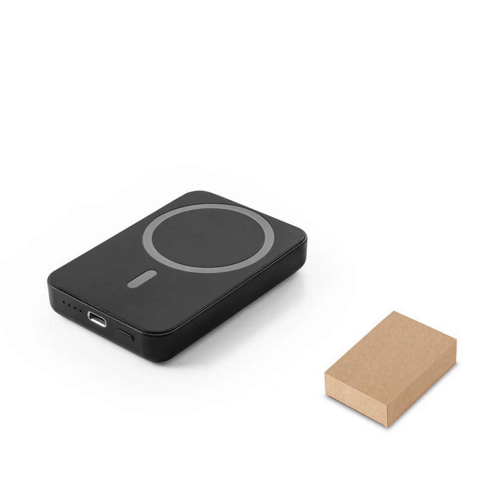 AMPERE 5. Batterie nomade magnétique de 5 000 mAh avec chargeur sans fil ultrarapide de 15 W en ABS recyclé (100 % rABS)