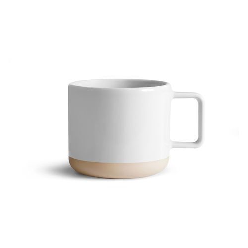 Mug céramique blanche brillante 250 ml - LOUNA