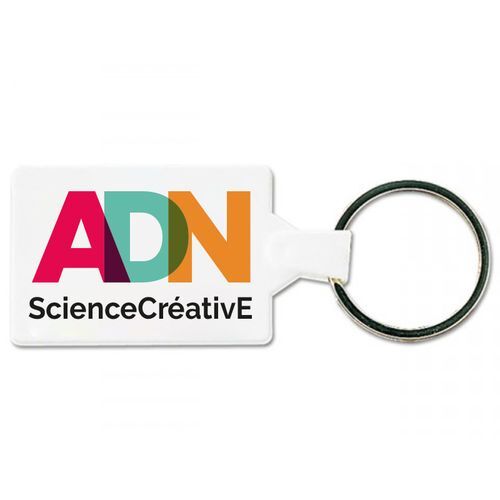 PORTE CLES CARTE 48x33 mm (anneau 25 mm)