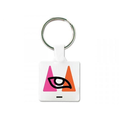 PORTE CLES CARRE 35 mm (anneau 25 mm)