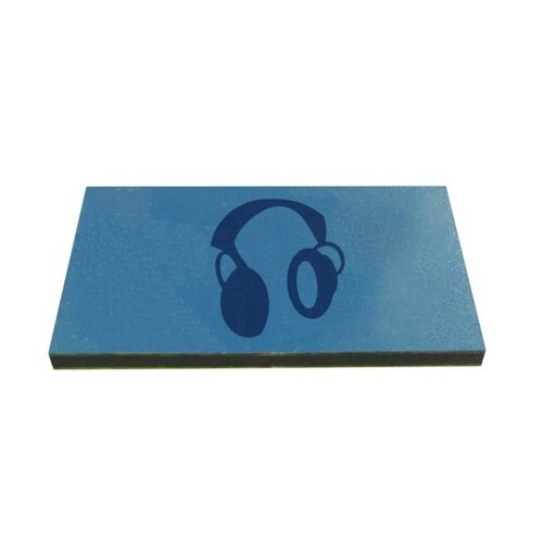 Badge en bois AIMANTÉ - France Rectangle 50 x 20 mm Plaqué bois