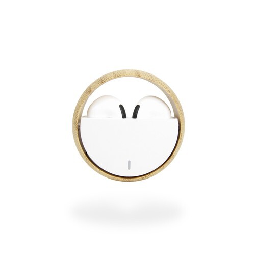Ecouteurs Bluetooth LOOP Bambou Blanc
