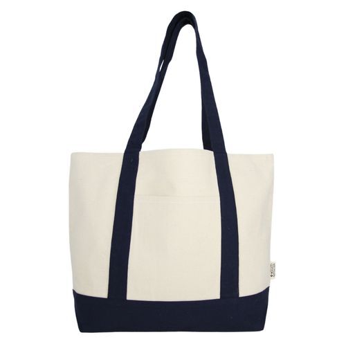 Cabas coton OXFORD recyclé - Bleu Marine