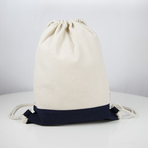 Sac à dos coton EASY Bicolore 230 - Noir