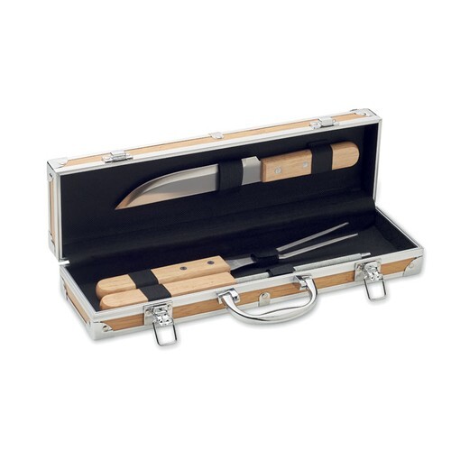 TOOLDERA Ustensiles BBQ en acier inox.