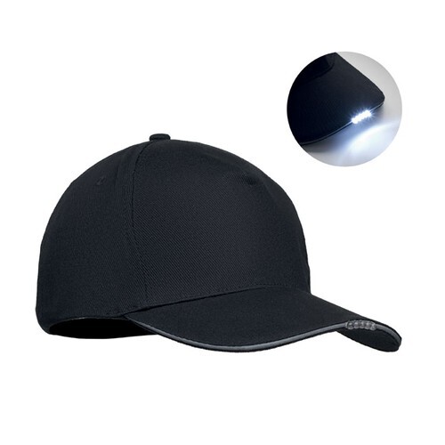 LUZCAP Casquette en coton LED à 5 pans