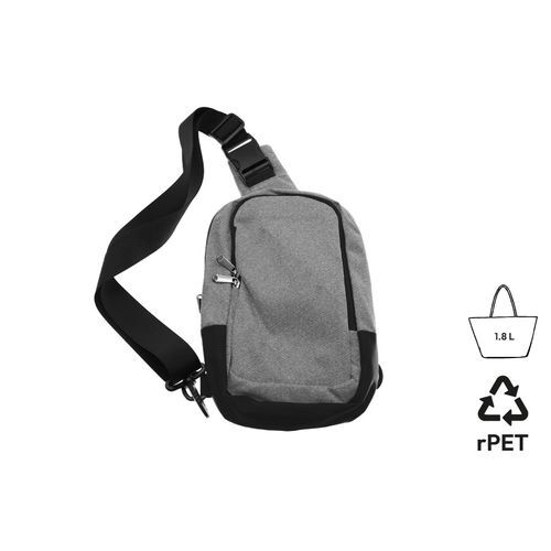 Sacoche bandoulière 'Almeria', gris chiné RPET