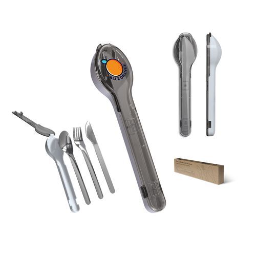 SET DE 3 COUVERTS EN INOX DANS BOITIER RIGIDE