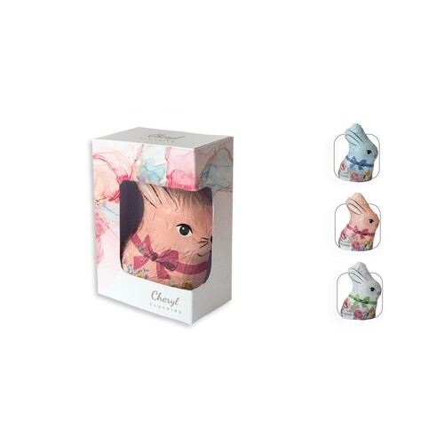 Heilemann lapin de Pâques coloré en boîte publicitaire, Heilemann lapin de Pâques coloré