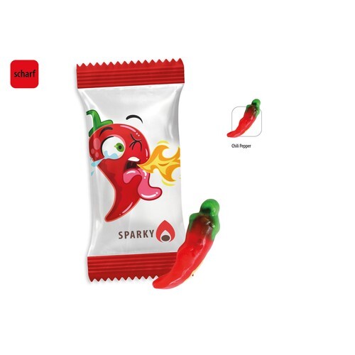 Chili Pepper en sachet promo, Bonbon gélifié Chili Pepper avec base guimauve