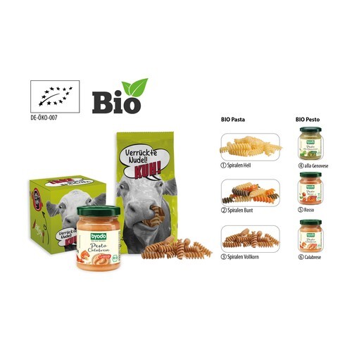 BIO Pesto en carton publicitaire, BIO Pesto Calabrese