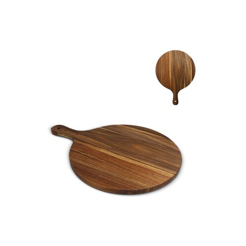 InSideOut Plat de service en bois rond, 31.5cm