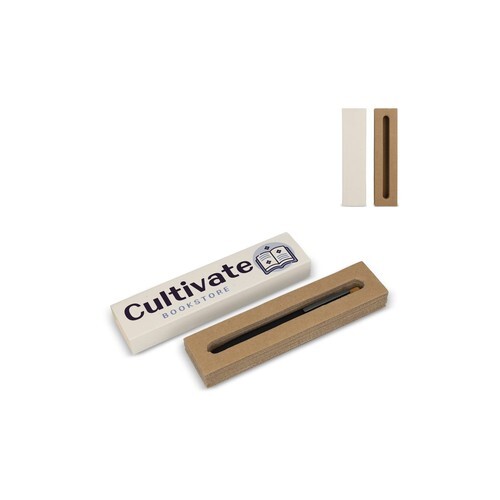 Boîte à stylo en carton de lait recyclé, 1 stylo