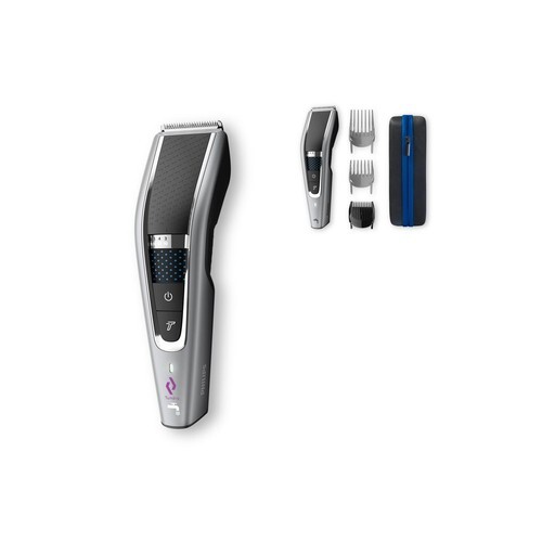 HC7650|Philips Tondeuse à cheveux à fil lavable avec accessoires