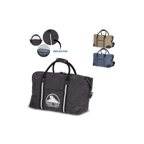 Sac de week-end en toile de coton recyclé Harper