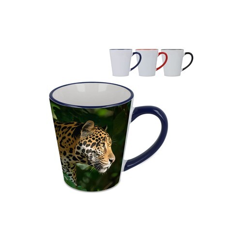 Mug subli Melbourne bord & anse colorés 300ml