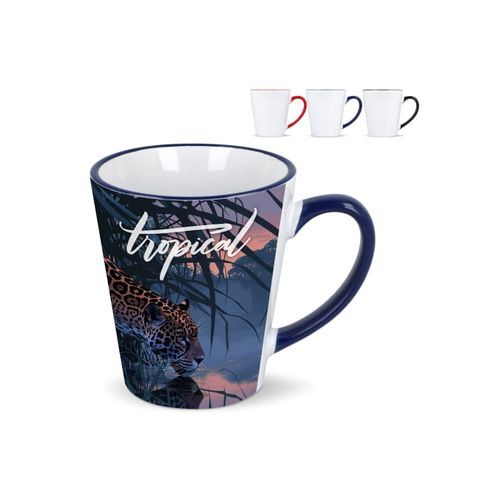 Mug subli Melbourne bord & anse colorés 300ml