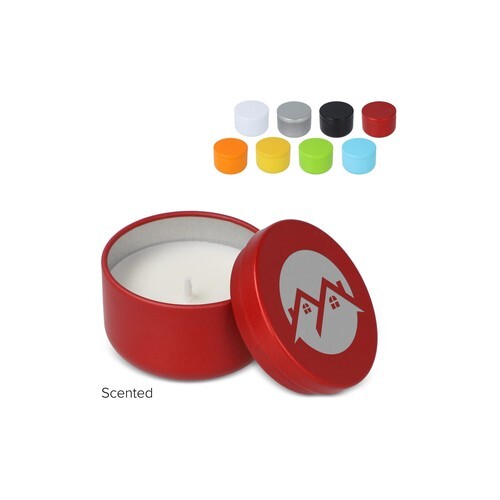 Bougie Asana non parfumée à base de plantes dans une boîte recyclée