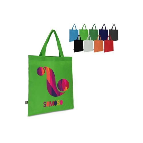 R-PET Sac de transport non tissé poignées courtes 38 x 42cm 75g/m²