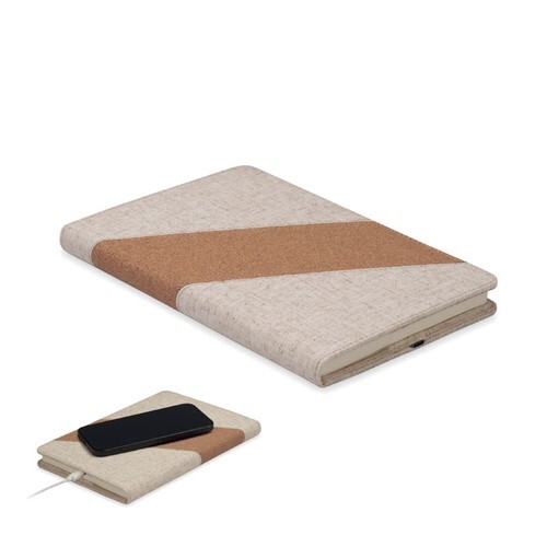 CORTONA Carnet A5 avec chargeur 15W