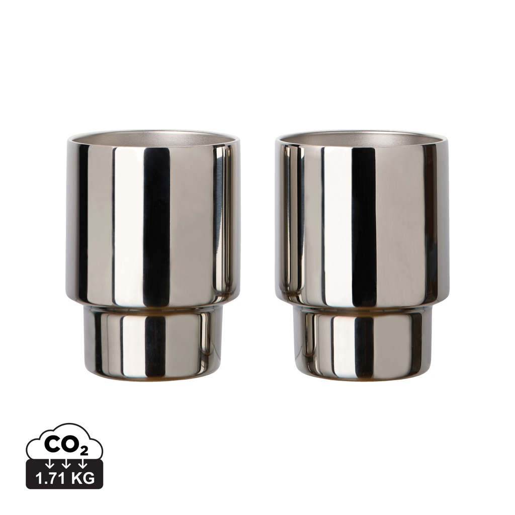 VINGA Set de 2 tasses en acier RCS Nagano