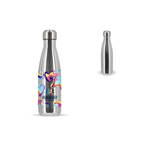 Sagaform Bouteille en acier Nils Chrome 500 ml