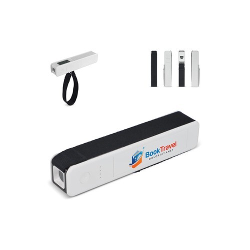 Travel Powerbank 5-en-1 - Balance de Lugage - Lampe de poche - Règle - Thermomètre