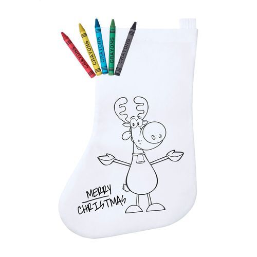 Chaussette de Noël à colorier Plicom