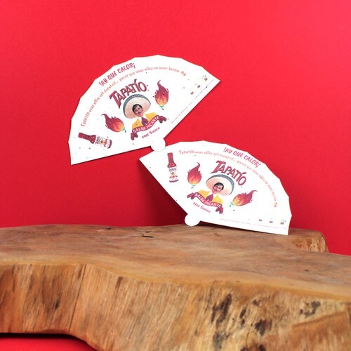 Eventail papier graines