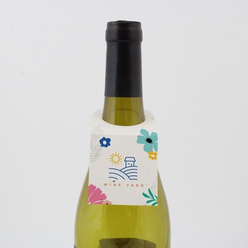 Collerette bouteille papier graines