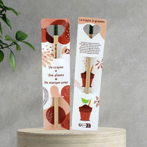 Crayon à graines étui coeur standard