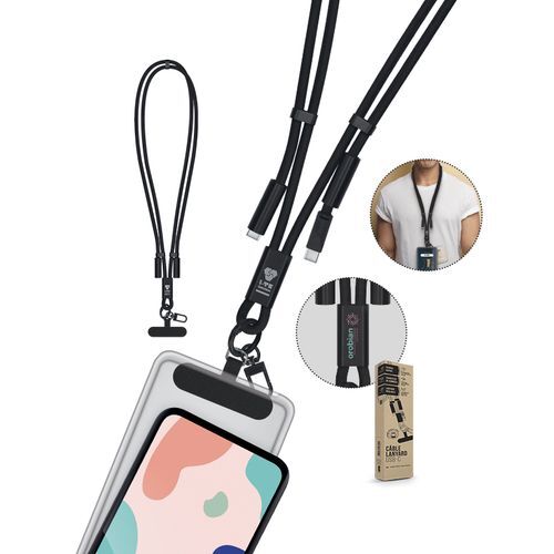 CÂBLE DE CHARGE LANYARD LONGUEUR RÉGLABLE POUR TÉLÉPHONE
