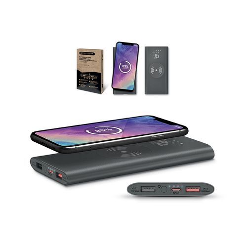 BATTERIE EXTERNE Li-po 8000 mAh ET CHARGEUR PAR INDUCTION 15W