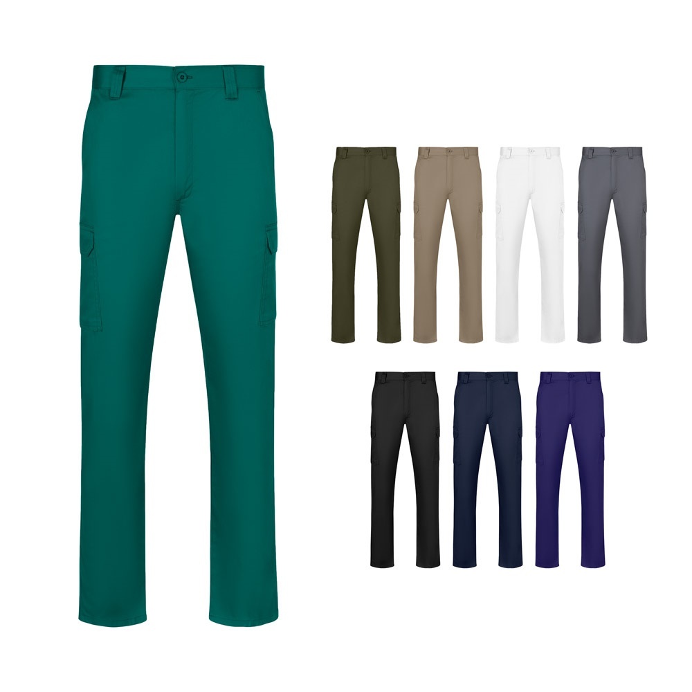 VL HERMES. Pantalon en sergé à poches multiples (190 g/m²)