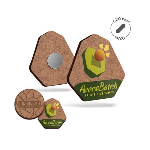 MAGNET CREATION MDF EP 3 mm AVEC UN AIMANT NÉODYME AU DOS (20cm2maxi)