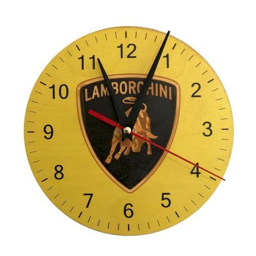 Horloge Made in France - Carré Contre plaqué bois