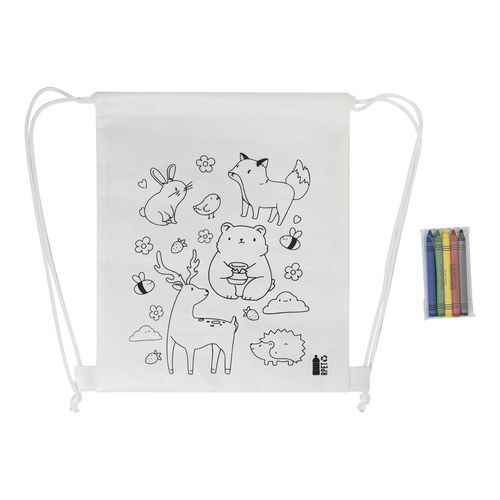 Sac À Cordon De Coloriage Rpet, Animaux Zocolo