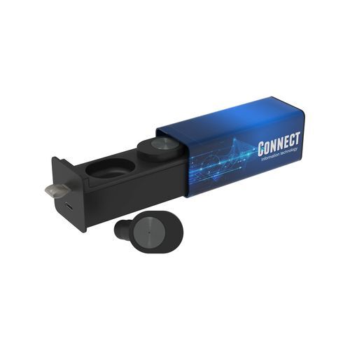 Wireless Earbud Pro (Noir, Impression en couleur)