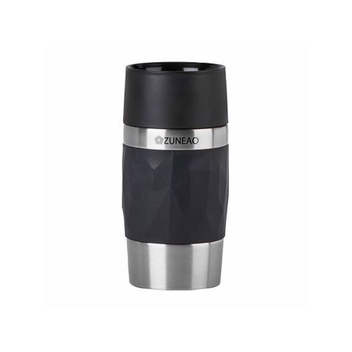 Travel Mug Compact 0.3L (Noir, Gravure)