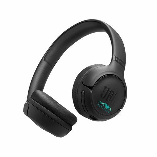 JBL Tune BT 530 (Noir, Impression en quadrichromie côté droit)