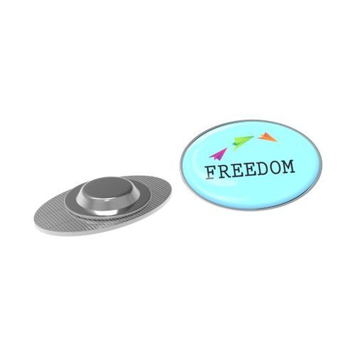 Pin Magnet (Ovale, Doming ovale en couleur)