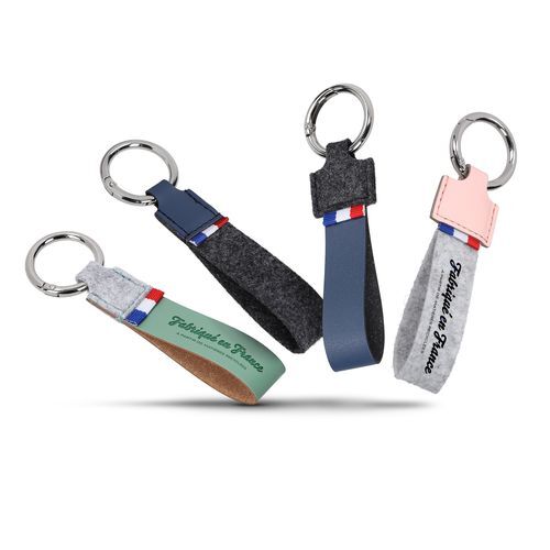 PORTE-CLÉS EN SYNDERME ET/OU FEUTRE