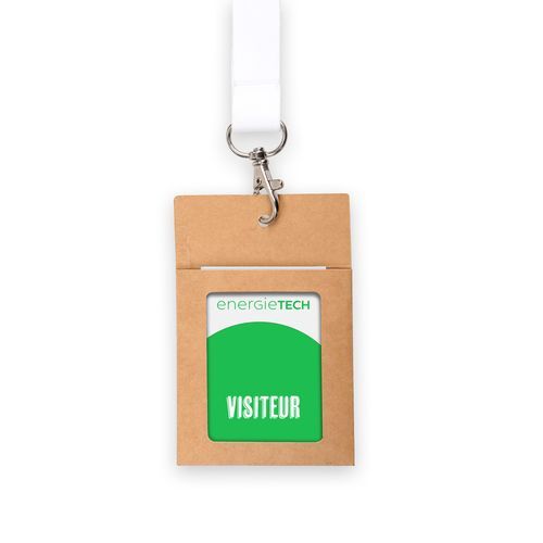 PORTE BADGE EN KRAFT