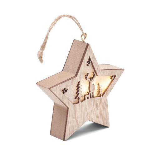 STARLIGHT Suspension étoile MDF avec led