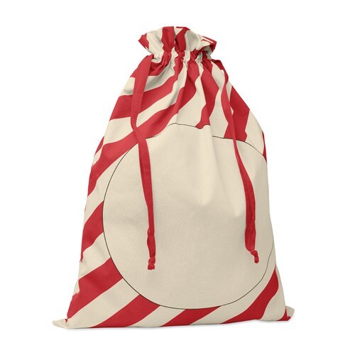LAUKKU Grand sac coton Père Noël